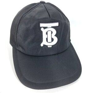 BURBERRY 8019211 TB hat cap baseball cap Nylon Black/White